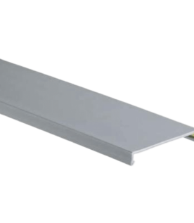Tapa para Canaleta Ranurada, de 23.9 de Ancho, 1830 mm de Largo, Color Gris