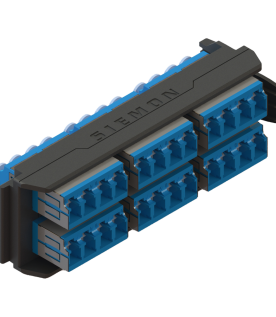 Placa Acopladora LightVerse, 12 Conectores Dúplex LC/UPC, Acepta hasta 24 Fibras Monomodo (No Shuttered)