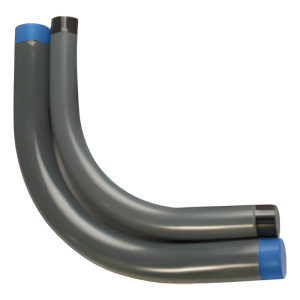 Codo Conduit  Rígido de Aluminio de 1/2" (13 mm) / Recubierto de PVC / Interior de Uretano.