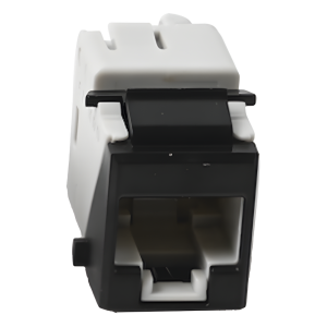 Jack Ultramax Cat6a, Utp, Tipo Keystone, Color Negro, Punch Down