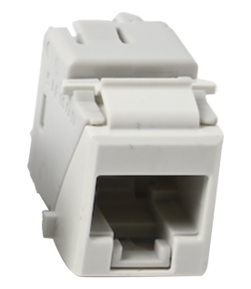Jack Ultramax Cat6A, UTP, Tipo Keystone, Color Blanco, Punch Down
