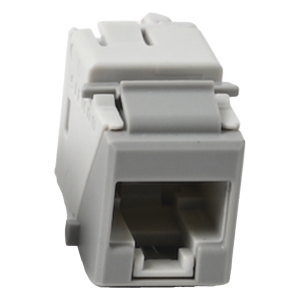 Jack Ultramax Cat6A, UTP, Tipo Keystone, Color Gris, Punch Down