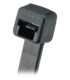 Cincho de Nylon 6.6, 203mm largo x 3.6mm ancho, Color Negro. Paquete de 1000 Piezas