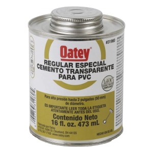 Cemento Claro de 236 ml para Tubo Conduit PVC Pesado.