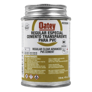 Cemento Claro de 118 ml para Tubo Conduit PVC Pesado.
