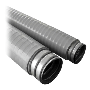 Tubo Flexible tipo Liquidtight de 2" (50 mm) / Acero + Forro PVC / Rollo de 20 Metros.