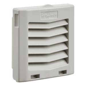 Rejilla de Escape para Ventilador con Filtro HG / Protección IP54 / Compatible con Ventiladores HF04 de 4 in (102 mm) / De Plástico / Color Gris Claro