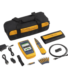 Kit Avanzado de Calificador de Red y Wi-Fi LinkIQ DUO / Verificación hasta 10GBASE-T / Diagnóstico de Switch, VLAN y PoE / Análisis Wi-Fi 6E / Pantalla Multitáctil a Color / Gestión LinkWare PC