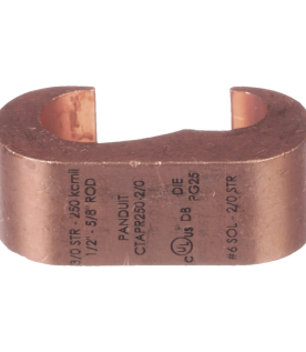Conector de Conexión Tierra tipo "E" para Conductor de Cobre 6 Awg - 2Awg, 1 Pieza