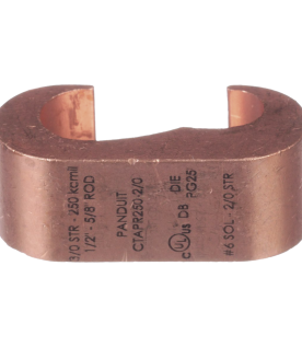 Conector de compresión a tierra de cobre Panduit CTAPR2/0-2-L, 1Pz