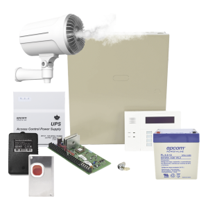 Kit de panel de alarma con generador de niebla de seguridad para disuasión de intrusos