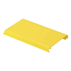 Tapa Con Bisagra a Presión Para Canaleta FiberRunner™ FR4X4YL10, de PVC Rígido, Color Amarillo, 3 m de Largo