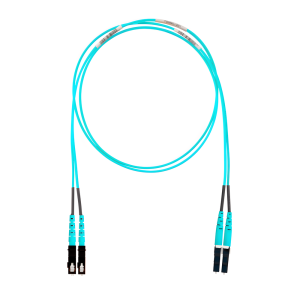 Jumper de Fibra Optica Multimodo 50/125 OM4, LC-SC Duplex, LSZH, Color Aqua, 6 Metros (19.69 Pies)