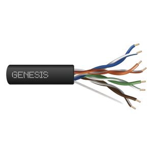 Bobina de Cable de 305 Metros (1000 Pies) UTP Cat6 RISER / Color Negro / UL, CMR SPNLS, Probado a 350 Mhz / Para Aplicaciones de CCTV, Redes de Datos, IP Megapixel, Control RS485
