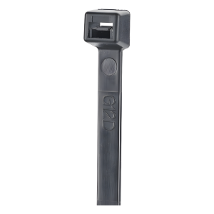 Cincho de Nylon 6.6 StrongHold™, 1220mm largo x 9mm ancho, Color Negro, Cámara impelente, Paquete de 50pz