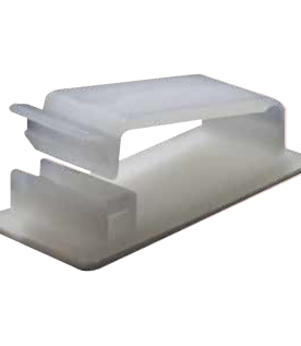 Clip Organizador de Cables Auto-Adherible Diseñado Para Sujetar y Organizar Cables Sin Necesidad de Perforar Muros, Paquete con 5 Piezas, (3501-01001)