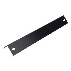 Ménsula Terminal para Escalera Tubular de 1.5" de Peralte y 12" de Ancho, Acabado con Pintura Epóxica Color Negro, Ideal para el Soporte y Terminación de la Escalera Tubular