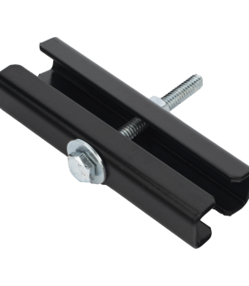 Coples para Escalera Tubular de 1.5" de Peralte y 12" de Ancho, Acabado con Pintura Epóxica Color Negro, Ideales para la Unión de Tramos de Escalera Tubular, Se Requieren 2 Coples por Cada Unión