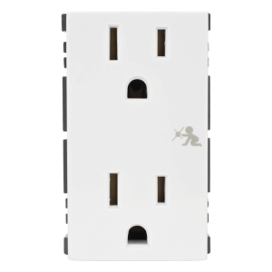 Módulo Dúplex de Contactos Eléctricos 10A 127V Color Blanco / Compatible con Cajas para Pavimento SM-CPAV-2 y SM-CPAV-4 / Requiere Adaptador SM-ADAP-FP para Fijación / Modelo 25424-30