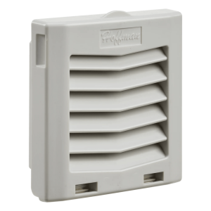 Rejilla de Escape para Ventilador con Filtro HG / Protección IP54 / Compatible con Ventiladores HF05 de 5 in (127 mm) / De Plástico / Color Gris Claro