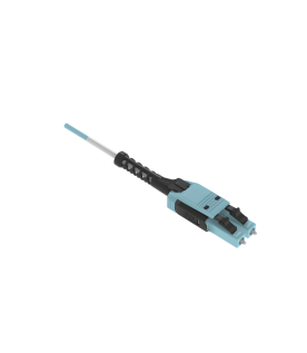 Jumper de Fibra Óptica Multimodo 50/125 OM4, LC-LC Uniboot Duplex, LSZH, Color Aqua, 3 Metros (9.84 Pies)