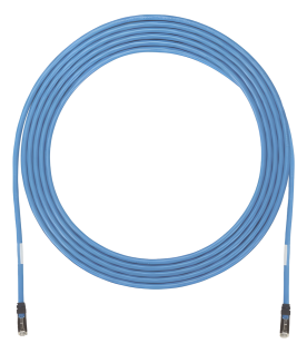 Cable de Zona U/UTP Cat6A, Con Plug Modular en Cada Extremo, Conductor 23 AWG Sólido, CMP (Plenum), 30.48 Metros (100 Pies), Color Azul