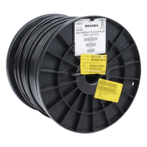 Bobina de 305 Metros (1000 Pies) Cat5e con Gel para Exterior, Color Negro, para Aplicaciones en Sistemas de Redes de Datos y Cableado Estructurado. Uso Intemperie.