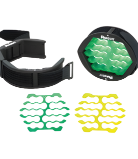 Herramienta Para Peinado y Organización de Cables, Incluye Organizador Verde Para Diámetros de Cables de 4.6 a 6.3 mm (0.18 a 0.25 Pulgadas) y Amarillo Para 5.9 a 7.9 mm (0.23 a 0.31 Pulgadas)