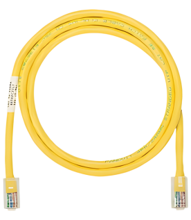 Cable de Parcheo UTP Categoría 5e, con Plug Modular en Cada Extremo - 1 Metro (3.28 Pies) - Amarillo
