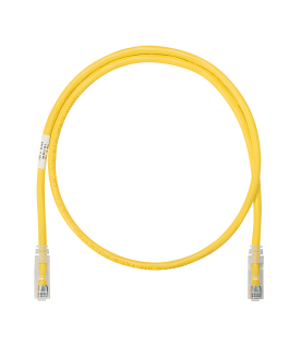 Cable de Parcheo UTP Categoría 6, con Plug Modular en Cada Extremo - 1 Metro (3.28 Pies) - Amarillo