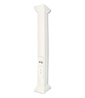 Pole Blanco de 3 Metros (9.84 Pies) para Instalaciones Eléctricas, Voz y Datos, No Incluye Accesorios, Se Venden por Separado los Modelos TEK100DUPLEX (Accesorios de Fijación y Contacto Duplex) y TEK100UNI (Soporte y Tapa Universal) (13000-01000)
