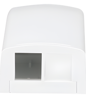 Caja de Montaje en Superficie, Para 2 Módulos Keystone, Color Blanco