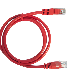 Cable de Parcheo UTP Cat5e - 1 Metro (3.28 Pies) - Rojo
