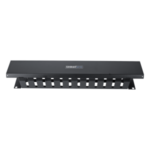 Organizador de Cables Horizontal de 2U para Rack de 19" con Cubierta Metálica