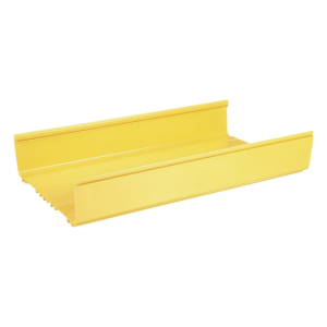 Canaleta FiberRunner™ 12X4, de PVC Rígido, Color Amarillo, 1.8 m de Largo
