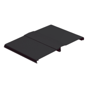 Tapa Con Bisagra a Presión Para Canaleta FiberRunner™ FR12X4BL6, de PVC Rígido, Color Negro, 1.8 m de Largo