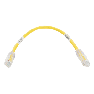 Cable de Parcheo TX6, UTP Cat6, 24 AWG, CM, Color Amarillo, 0.3 Metros (1 Pie)