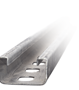 Unicanal Perforado 4 X 2 cm X 3 m / Calibre 12 / Galv. Electrolítico.