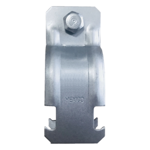 Abrazadera Unicanal para Conduit Cédula 40  de 1 1/2" (38 mm).