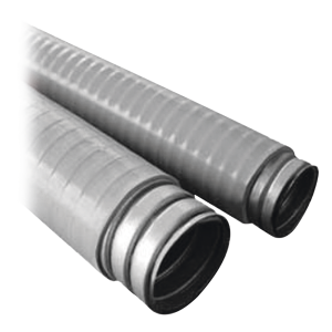 Tubo Flexible tipo Liquidtight de 3" (75 mm). Acero + Forro PVC. Rollo de 10 Metros.