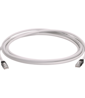 Patch Cord Cat6A, Blindado S/FTP, CM/LS0H, 2.5 Metros (8.20 Pies), Color Gris