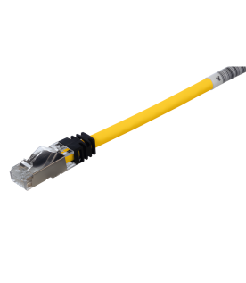 Patch Cord Cat6A, Blindado S/FTP, CM/LS0H, 2 Metros (6.56 Pies), Color Amarillo