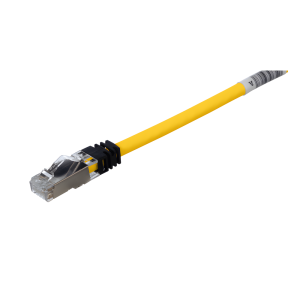 Patch Cord Cat6A, Blindado S/FTP, CM/LS0H, 2 Metros (6.56 Pies), Color Amarillo