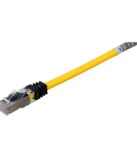 Patch Cord Cat6A, Blindado S/FTP, CM/LS0H, 3 Metros, Color Amarillo