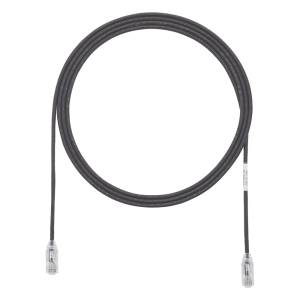 Cable de Parcheo TX6, UTP Cat6, Diámetro Reducido (28AWG), Color Negro, 4.57 Metros (15 Pies)