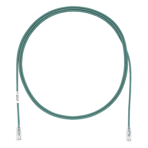 Cable de Parcheo TX6, UTP Cat6, Diámetro Reducido (28AWG), Color Verde, 3.05 Metros (10 Pies)
