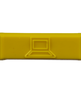 Paquete de 100 Iconos de Datos de Instalación a Presión, Para Jacks Mini-Com de Panduit, De Plástico, Color Amarillo