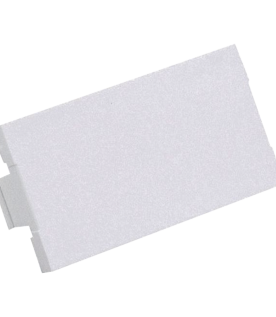 Módulo de Tapa Ciega (Inserto Ciego), de 1/3, Color Blanco Mate, 1 Pieza