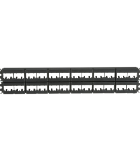 Panel de Parcheo Modular Mini-Com (Sin Conectores), Plano, Sin Blindaje, de 48 Puertos, 2 UR