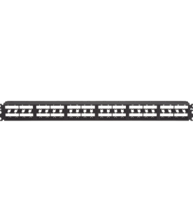 Panel de Parcheo Modular Mini-Com (Sin Conectores), Plano, Sin Blindaje, Alta Densidad, Identificación Con Etiqueta Adhesiva, de 48 Puertos, 1 UR